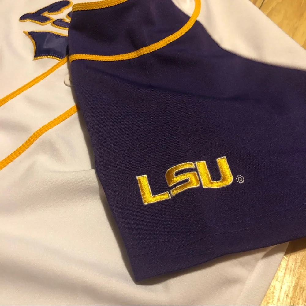 LSU Tigers Novelty Baseball Jersey - Colosseum - L - Picture 4 of 7